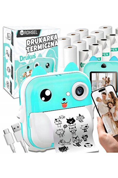 NO BRAND DRUKUŚ 3.0 IMPRIMANTĂ TERMICĂ CAMERĂ FOTO CU IMPRIMARE INSTANTANEE +...