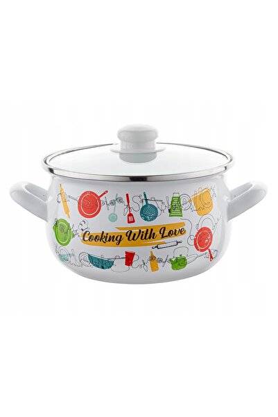 NO BRAND OALĂ EMAILATĂ JULIA 22 cm/5,3 l, PYZA