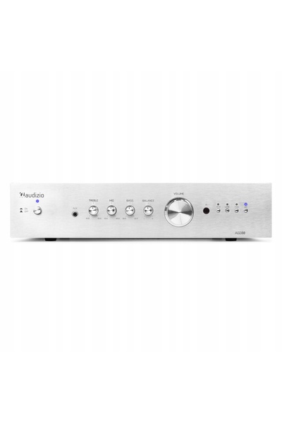 NO BRAND Amplificator HiFi 2 canale 2x200W Bluetooth telecomandă/ argintiu