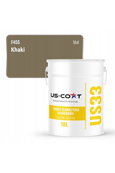 NO BRAND VOPSEA SILICONICĂ PENTRU FAȚADE, CULOARE KHAKI F455 UV, 10 L, PRODUC...