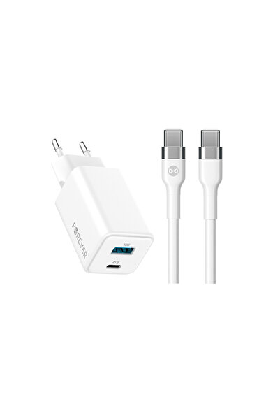 NO BRAND Încărcător rapid GaN de 45 W cu 2 intrări și cablu de 2 m pentru Sam...