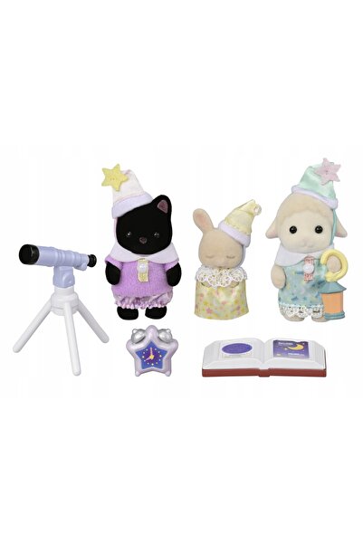 NO BRAND SYLVANIAN petrecere în pijamale Trio de bebeluși 05750