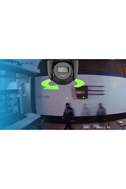 Hilook Cameră IP Rotativă 6Mpx 3K+ de Exterior de la Hikvision + Card SD 32GB