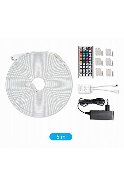 Vention Neon din silicon cu telecomandă IR și sursă de alimentare DC 12V 5m