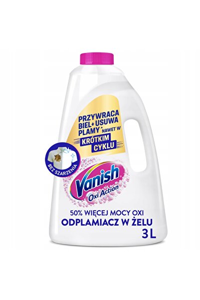 Vanish Detergent de rufe Oxi Action Alb 3 x 3000 ml