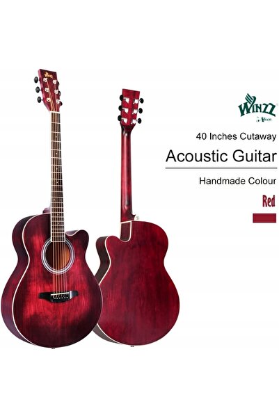 NO BRAND Chitară acustică + Kit de accesorii Acordor Pickup Suport Curea Husă
