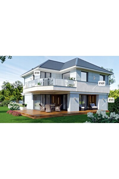 NO BRAND TYNK SILICON ELEWACYJNY CULOARE ALB ALBASTRU F111 15KG GRANULAȚIE 2.0mm