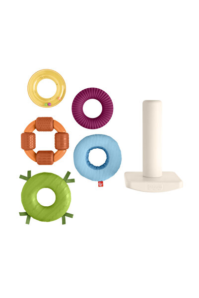 NO BRAND FISHER PRICE jucărie educativă piramidă senzorială cu inele HXK47