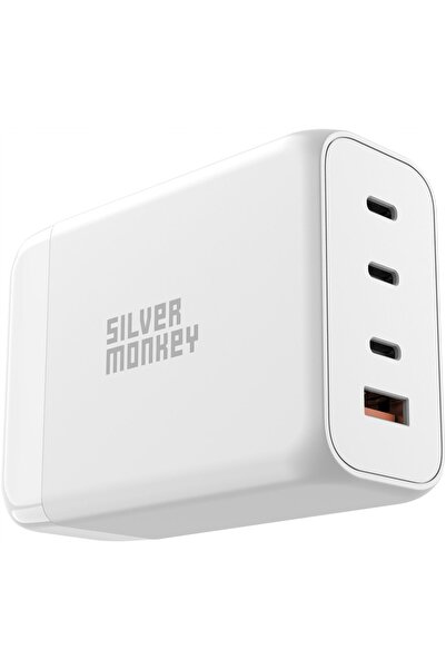 NO BRAND Silver Monkey Încărcător GaN 200W USB-C PD USB 3 QC