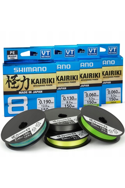 Shimano Plecionka Kairiki 8 0,35mm 150m Oțel Gri