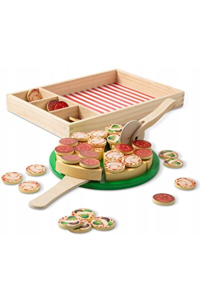 Melissa & Doug SET CULINAR DIN LEMN PETRECERE LA PIZZĂ PUZZLE CHEF