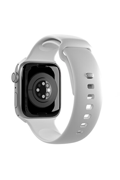 NO BRAND CUREA DIN SILICON PUR PENTRU APPLE WATCH 38 40 41 MM ICON ALB PACHET 2