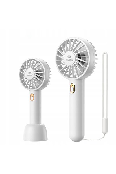 Mozos WIATRACZEK VENTILATOR DE BĂUTĂ PORTABIL USB-C MINI DE BIROU 1800MAH ALB