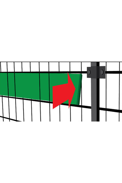 NO BRAND Bandă decorativă pentru gard, gri, 19cmx50m + protecție UV, pentru g...