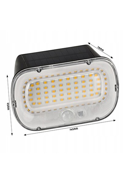 NO BRAND Lampă solară LED cu halogen, cu senzor de mișcare