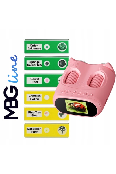 NO BRAND Microscop Digital Binocular pentru Copii, Educativ, 1000x, Set 2 în 1