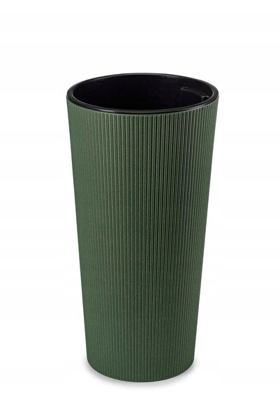 HowHomely Husă pentru ghiveci Urbanika lemn VERDE h57cm pentru interior și te...