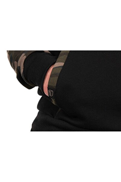 Fox Hanorac raglan camuflaj negru, mărimea XXXL