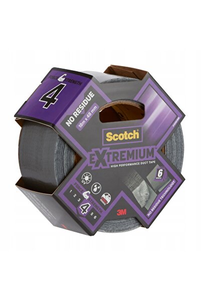 Scotch Bandă de reparații neagră 18m x 48mm, îndepărtare fără urme, până la 6...