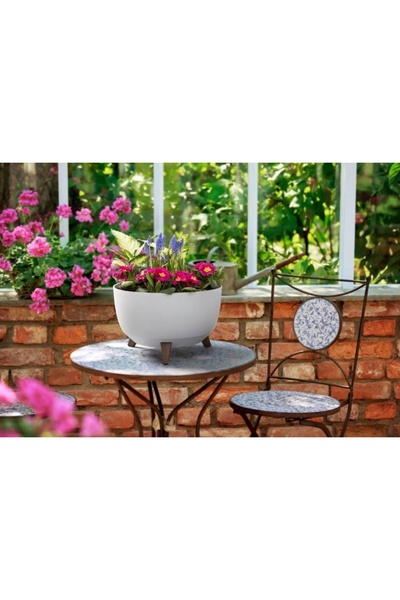 NO BRAND 3x Inserție pentru jardinieră MISA, antracit, 20 x 24cm