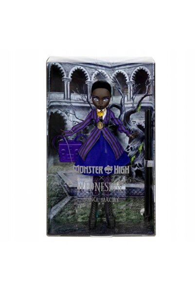 MONSTER HIGH Păpușă de colecție WEDNESDAY BIANCA BARCLAY, set de modă