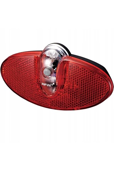 Infini Lampă spate bicicletă Apollo 500, cu baterii, pe portbagaj.