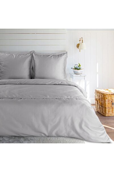 Eurofirany Set de lenjerie de pat NOVA RETRO 160x200 din bumbac satinat cu da...