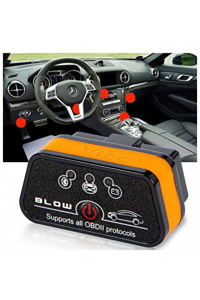 Blow OBD2 V2 ELM327 BLUETOOTH INTERFAȚĂ DE DIAGNOSTICARE SCANNER TESTER POLSKI