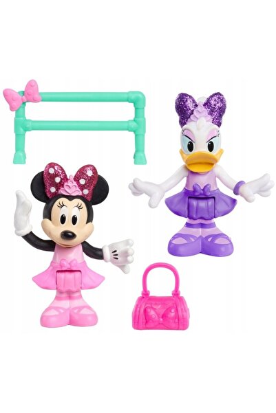 We Just Play With Cards Set Mickey Mouse, Minnie Duck, Daisy 2 Figurine + Acc...