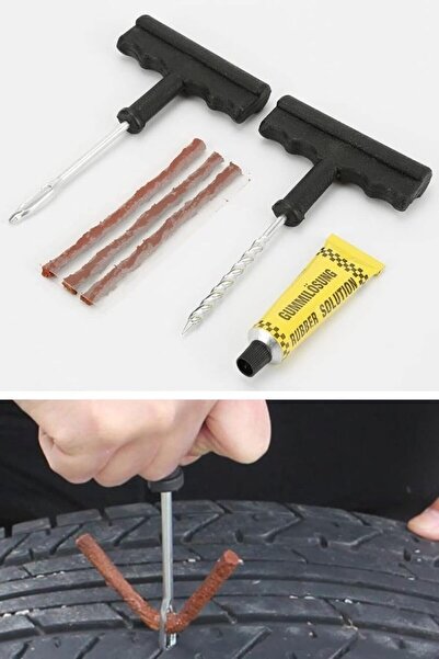 Ankanorm Lastik Tamir Kiti, 6 Parça Otomobil Bisiklet Motor Patlak Lastik Ona...