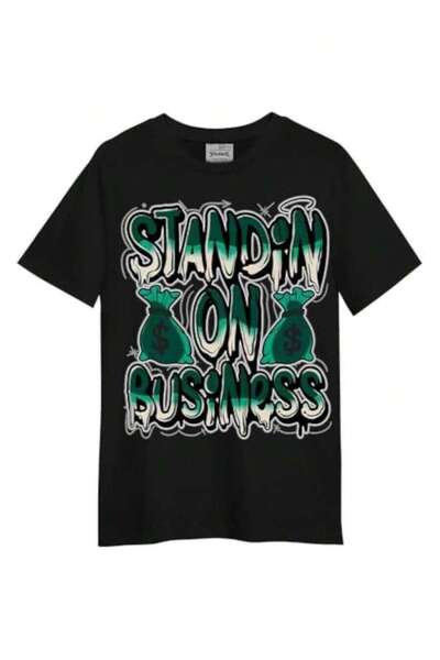 2BIR Men'S Black Retro Graphic T-Shirt With Standin On Dollar Bill Print| Bol...