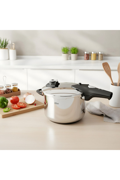 Zilan Oala sub presiune SafePlus ZLN5304, 6L, Inox, Compatibila cu Inductie