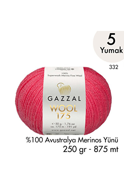 Gazzal Wool 175 332 - Premium 100% Australian Merino Wool - 5 Yards