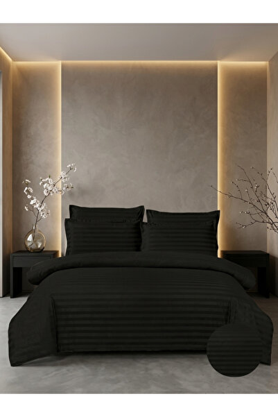 Truva Home Lenjerie de Pat Pucioasa Damasc | 6 Piese | Cearceaf cu Elastic 18...