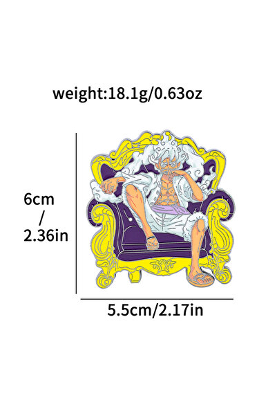 Choice1 Bandai Anime Brooches Cool One Piece Enamel Pins | Durable Metal Broo...
