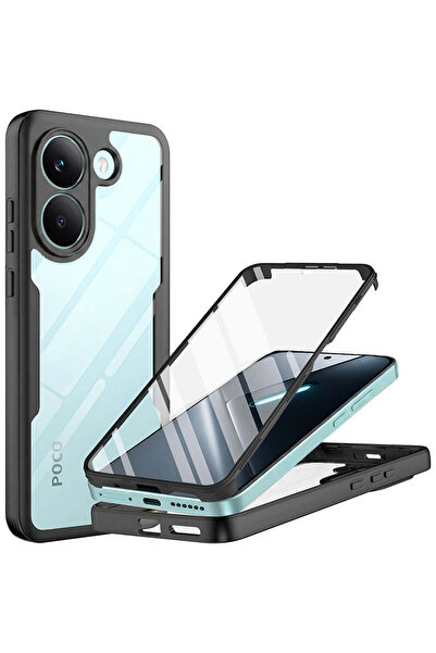 Techsuit Xiaomi (X8) Colorverse 360 Series POCO Pro folie de protecție - negru