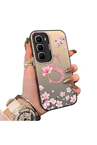 Hontinga Infinix Hot 60 Pro Compatible Silicone Edge Hard Back Case Couple Ph...