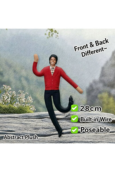Choice5 B5 28cm Michael Jackson Bendable Plush Doll Built-in Iron Wire Frame ...