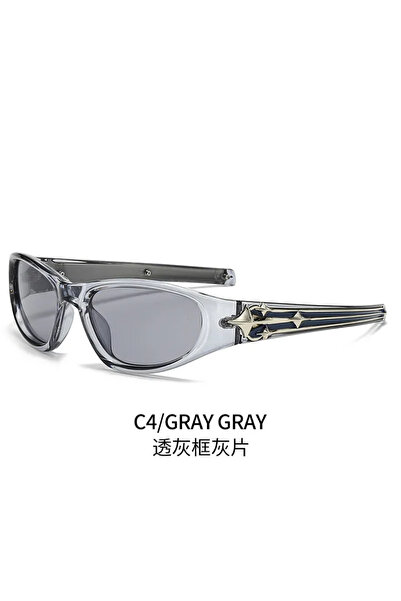 Choice1 GRAY Y2K Fashion Cat Eye Sunglasses Women Men Luxury Brand Design Sun...