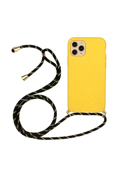 OEM Θήκη TPU σιλικόνης με λουράκι ώμου για iPhone 11 Pro 5.8 ιντσών - Κίτρινο