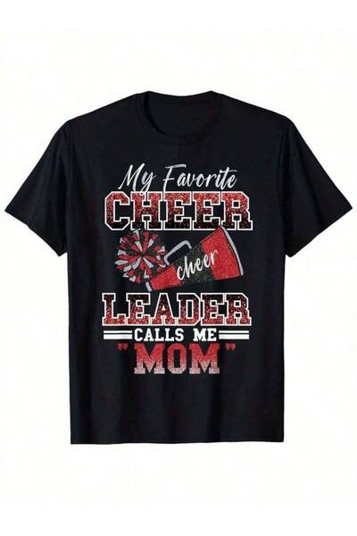 23ERVA My Favorite Cheerleader Calls Me Proud Cheer Mom Women Shirt