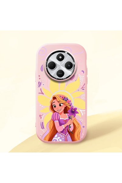 ucuc Redmi A4 Compatible Shock-Absorbing Camera Protected Pink Silicone Case