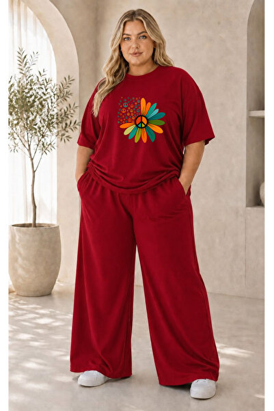 ELAN WEAR Women's Plus Size Premium Oversize Cotton 2-Piece Tracksuit Set Cas...