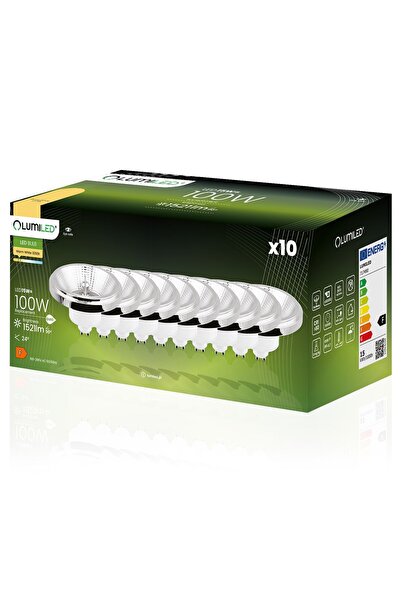Lumiled 10x Bec LED GU10 Spot ES111 15W = 100W 1521lm 3000K Cald 24 °   Argint