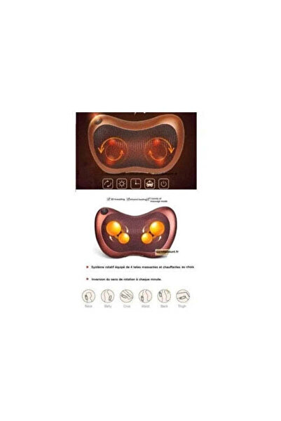 Generic Pernă de masaj încălzită Shiatsu pentru spate și gât, 30x45cm