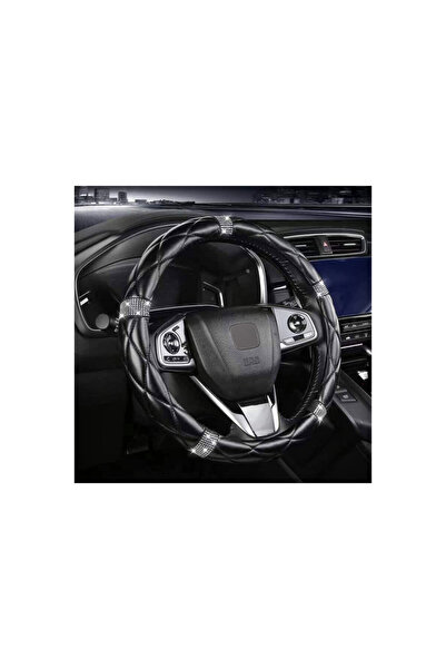 ART Husa volan auto imitatie piele marime M 37-38 cm Negru