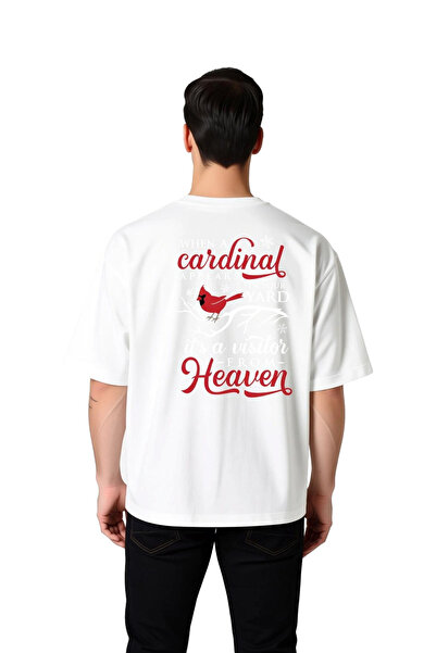 PayBuy Cardinal Visitor Manası Printed Men's Oversize T-Shirt