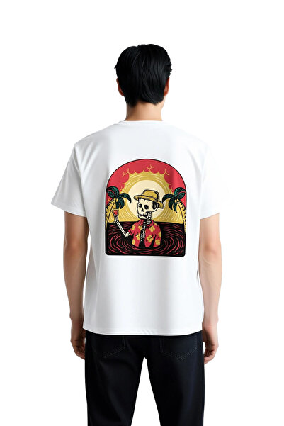 PayBuy Ανδρικό μπλουζάκι με στάμπα Dry Bone Floral Style Sea Joy