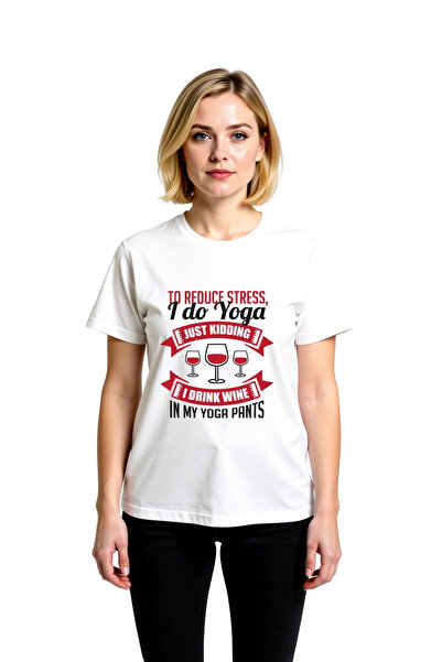 PayBuy Yoga Pants Wine Design Printed Women's T-Shirt