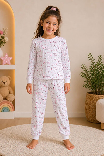Ravencia Girl's Patterned Cotton 2-Piece Top and Bottom Set